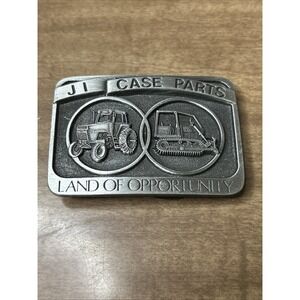 SpecCast Case International Tractor and 850C Dozer Pewter Belt Buckle 1986,#2161